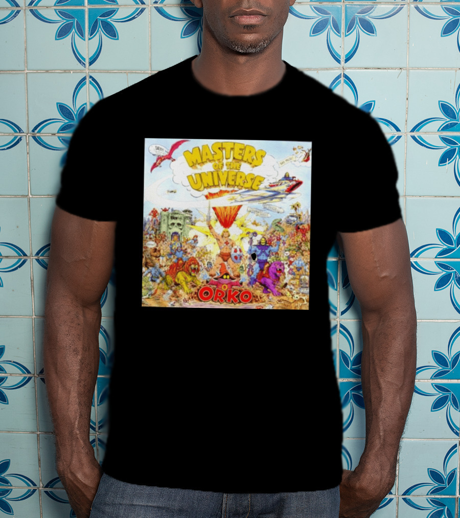 He Man Skeletal Orko Masters Of The Universe Vintage Comic Scene T-Shirt