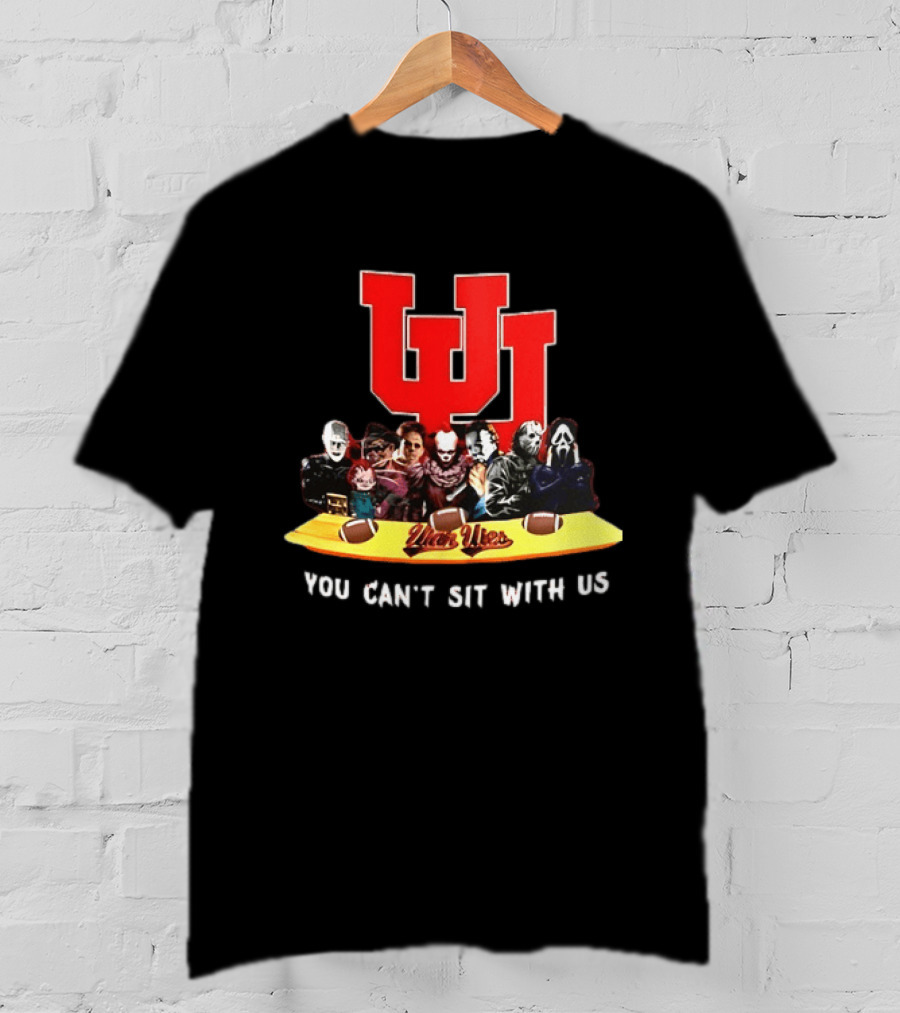 Utah Utes Halloween 2025 Horror Characters You Can't Sit With Us T-Shirt