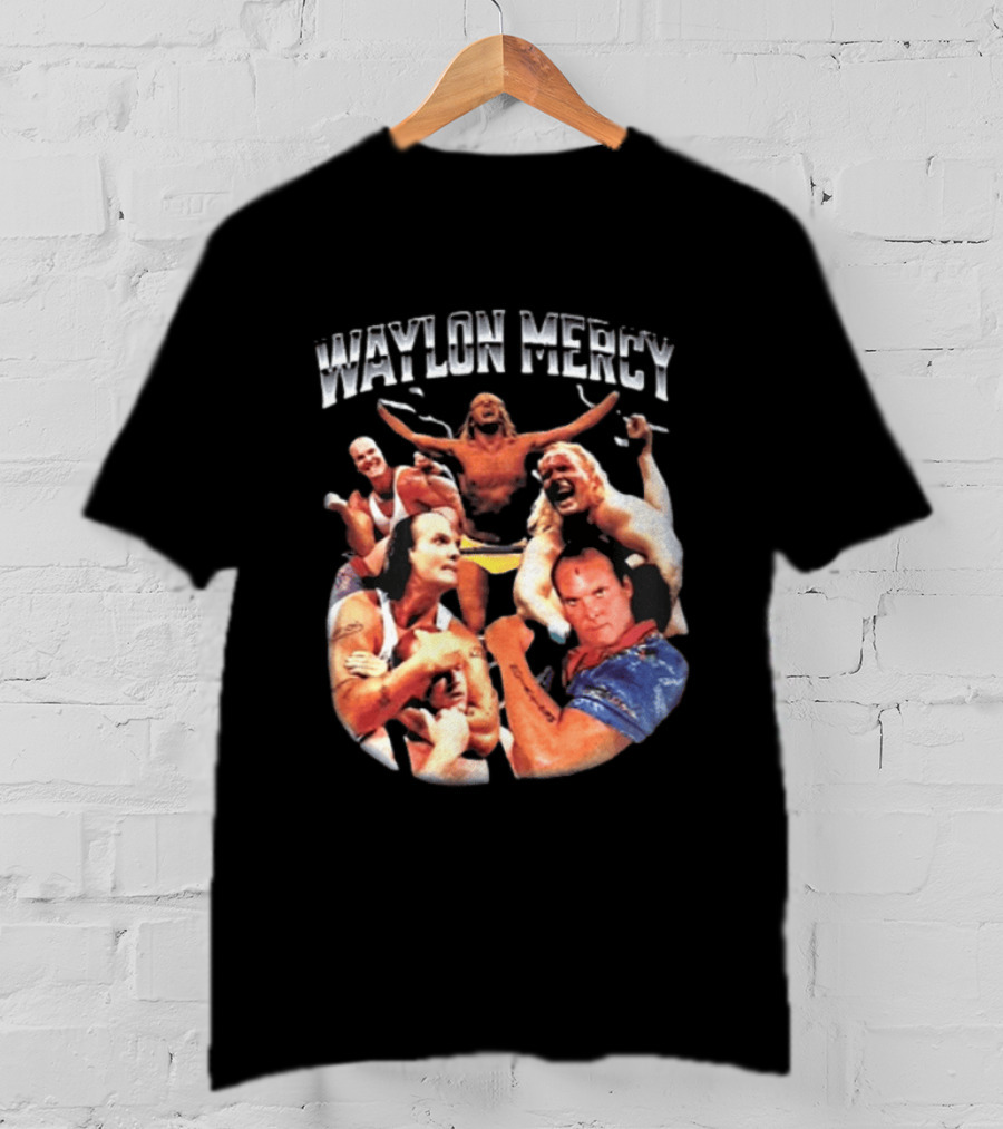 Waylon Mercy WWE Retro Wrestling Kevin Owens Collage T-Shirt