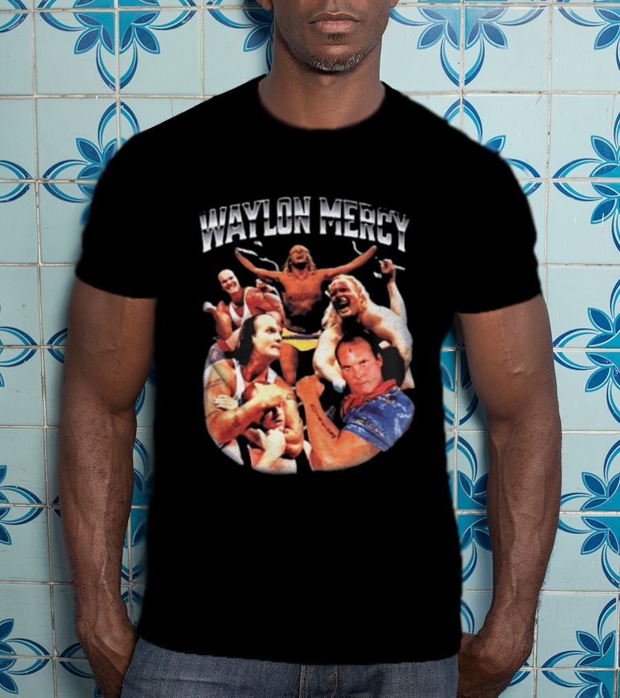 Waylon Mercy WWE Retro Wrestling Kevin Owens Collage T-Shirt