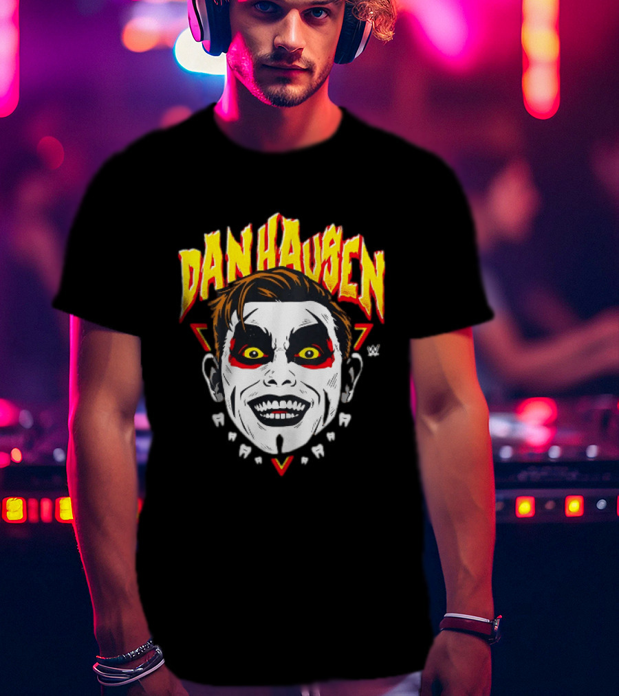 Danhausen Face Paint Yellow Eyes Red Triangle WWE T-Shirt