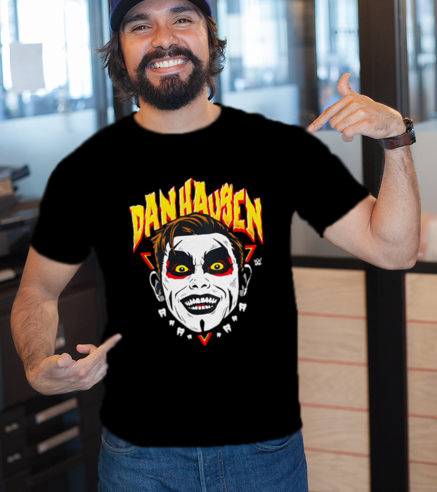 Danhausen Face Paint Yellow Eyes Red Triangle WWE T-Shirt