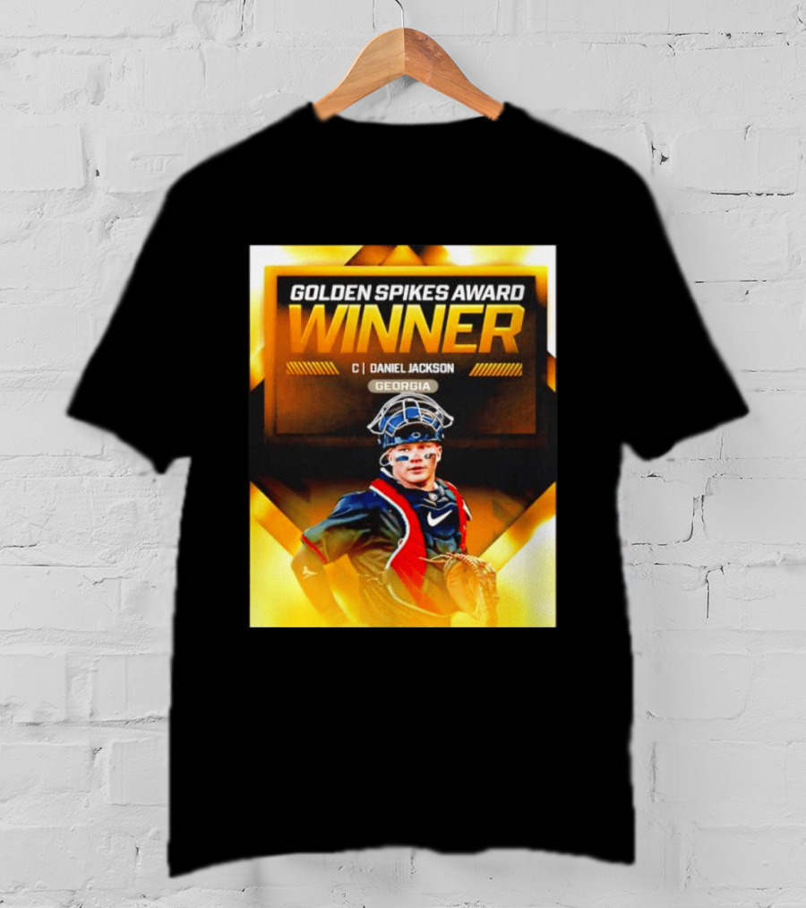 Golden Spikes Award Winner Daniel Jackson Georgia Catcher T-Shirt