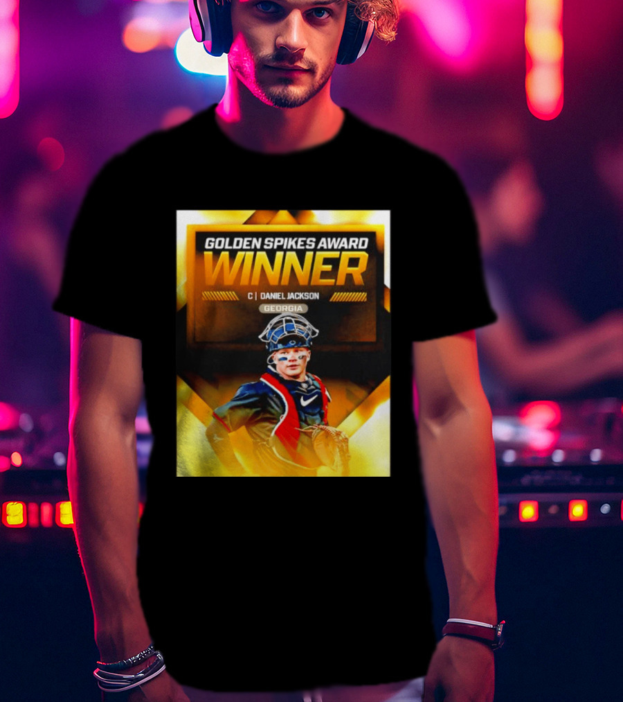 Golden Spikes Award Winner Daniel Jackson Georgia Catcher T-Shirt