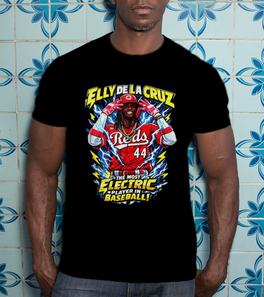 Elly De La Cruz Reds 44 The Most Electric Player In Baseball T-Shirt