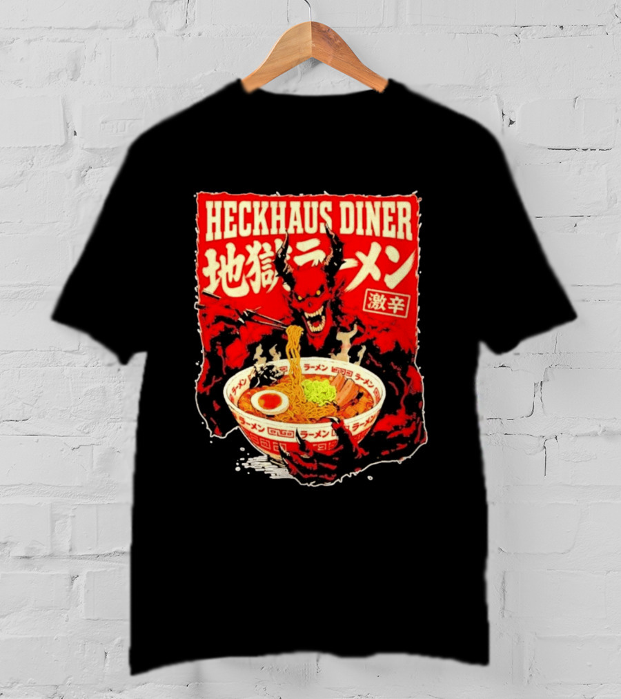 Heckhaus Diner Hell Ramen Devil Spicy Challenge T-Shirt