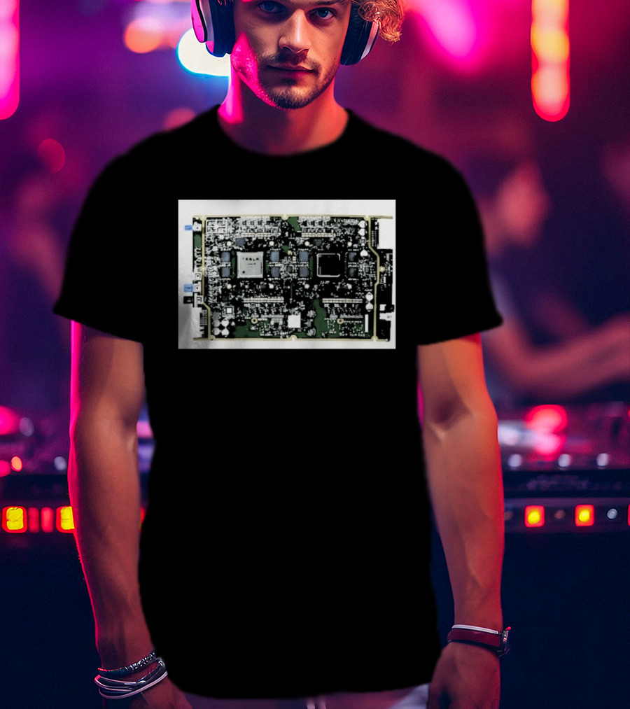 Tesla HW4 Brain Circuit Board Computer Chip Technology T-Shirt