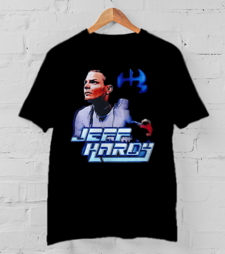 Jeff Hardy WWE Superstar Blue And Red T-Shirt