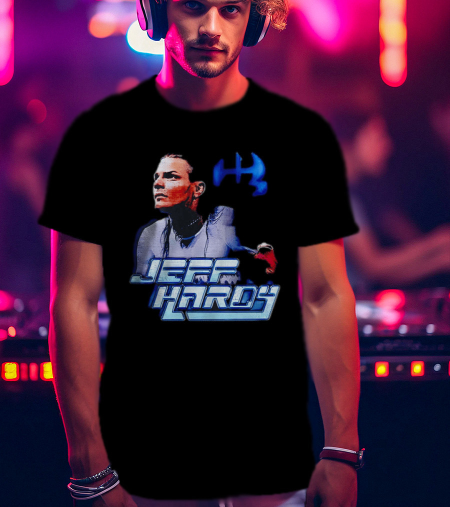 Jeff Hardy WWE Superstar Blue And Red T-Shirt