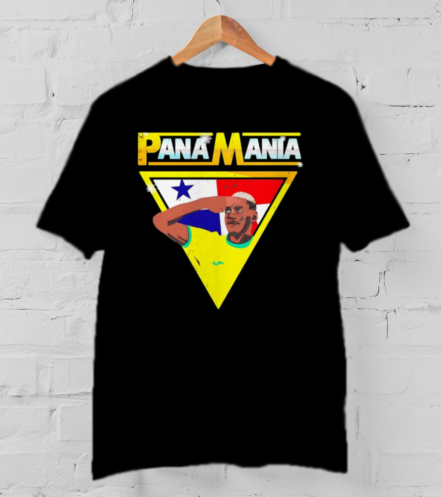 Pana Mania José Córdoba Salute Panama Flag Triangle T-Shirt