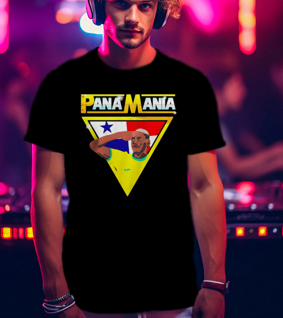 Pana Mania José Córdoba Salute Panama Flag Triangle T-Shirt