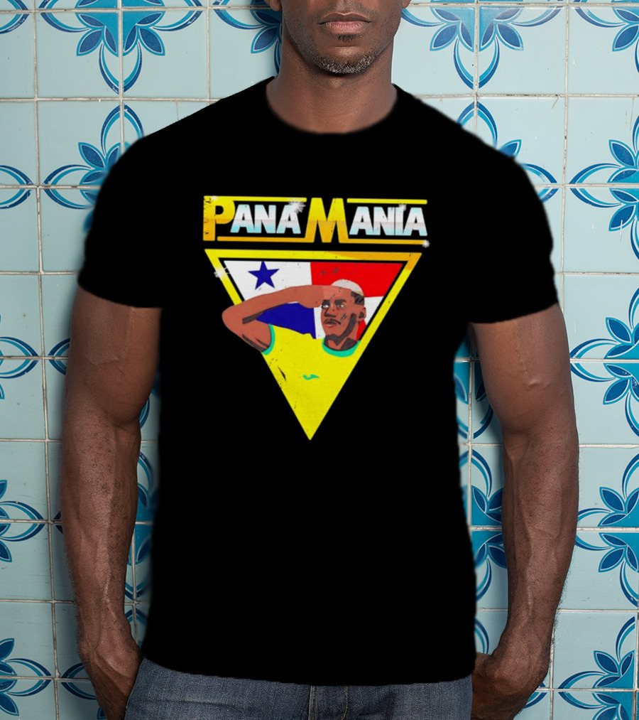 Pana Mania José Córdoba Salute Panama Flag Triangle T-Shirt
