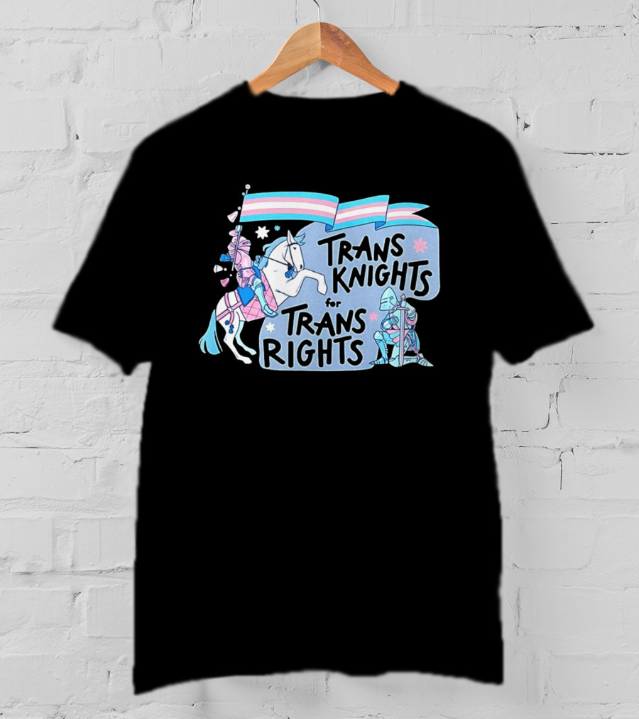 Trans Knights For Trans Rights LGBTQ+ Pride Horseback Armor T-Shirt