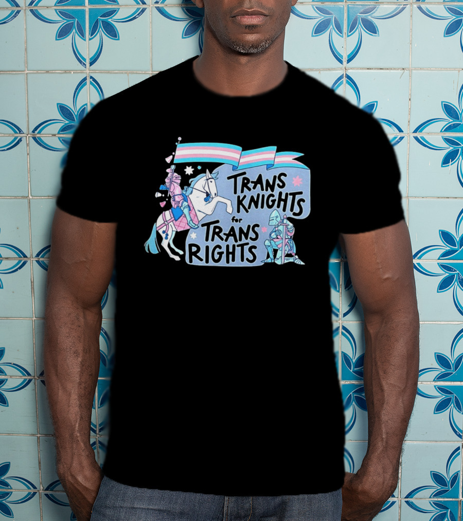 Trans Knights For Trans Rights LGBTQ+ Pride Horseback Armor T-Shirt