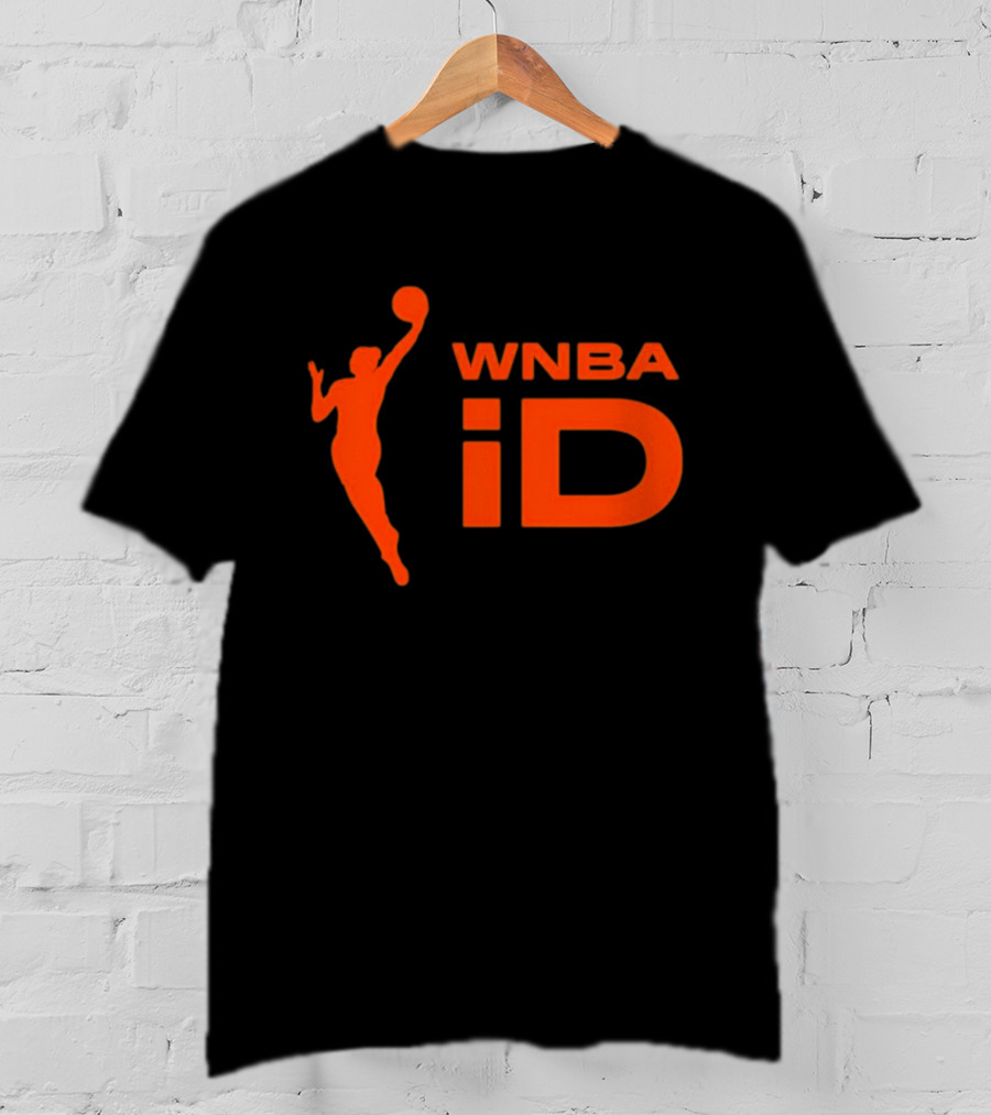 WNBA ID Basketball Silhouette Orange T-Shirt