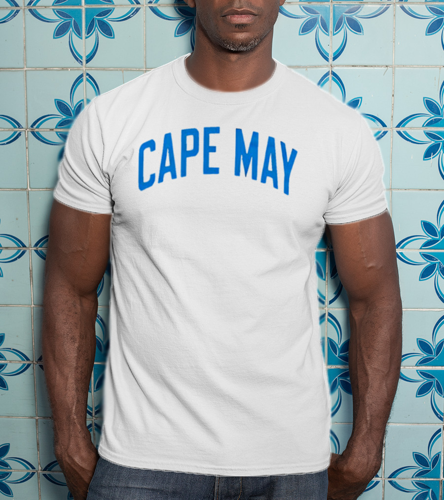 Cape May Beach Vacation Crewneck Cozy T-Shirt