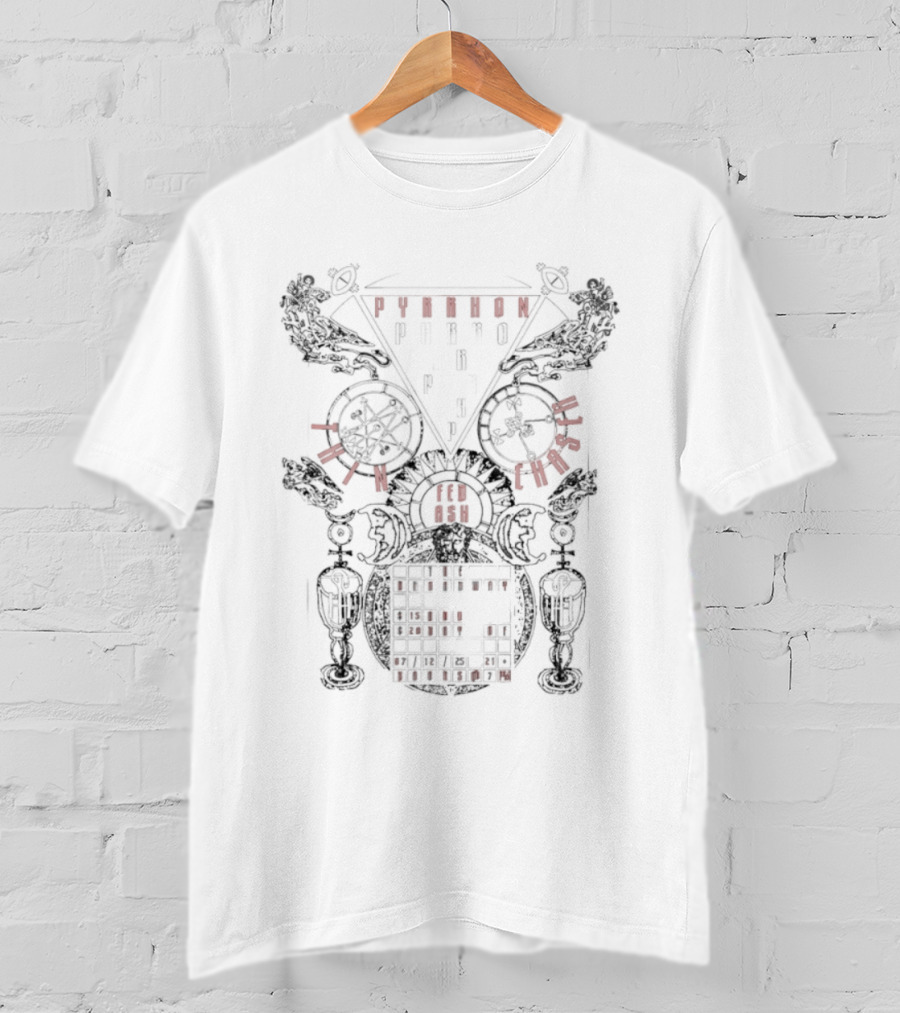 Pyrrhon Thin Chaser Fedash Pythagorean Symbols And Abstract Geometry T-Shirt