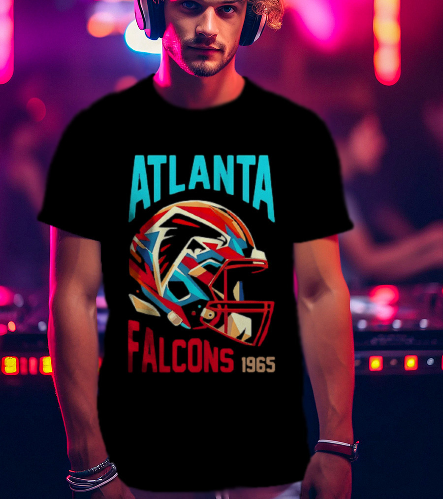 Atlanta Falcons 1965 Helmet Vintage Football Team T-Shirt