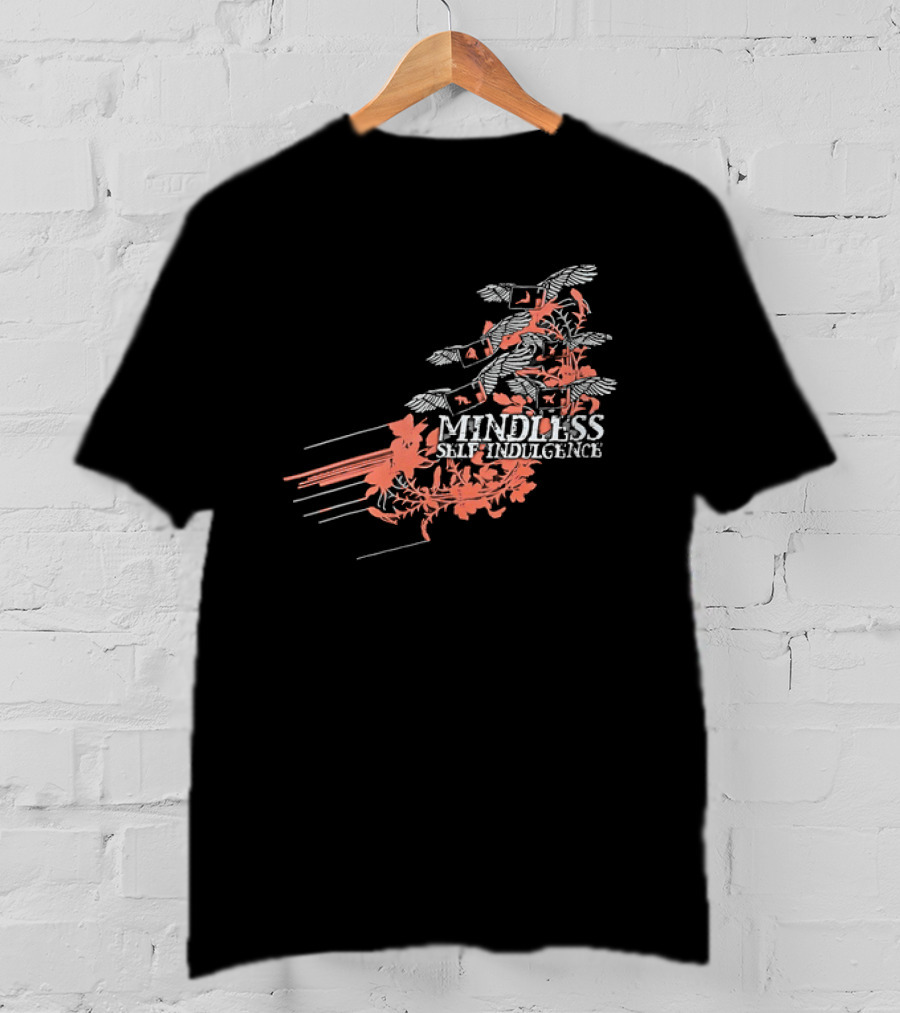 Band Mindless Self Indulgence Flying Monitors Floral Motifs T-Shirt