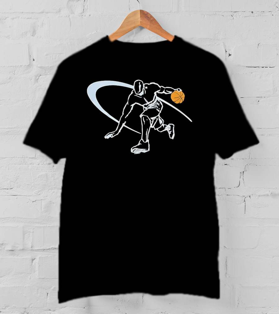 Basketball Player Dribbling Motion With Dynamic Arc T-Shirt