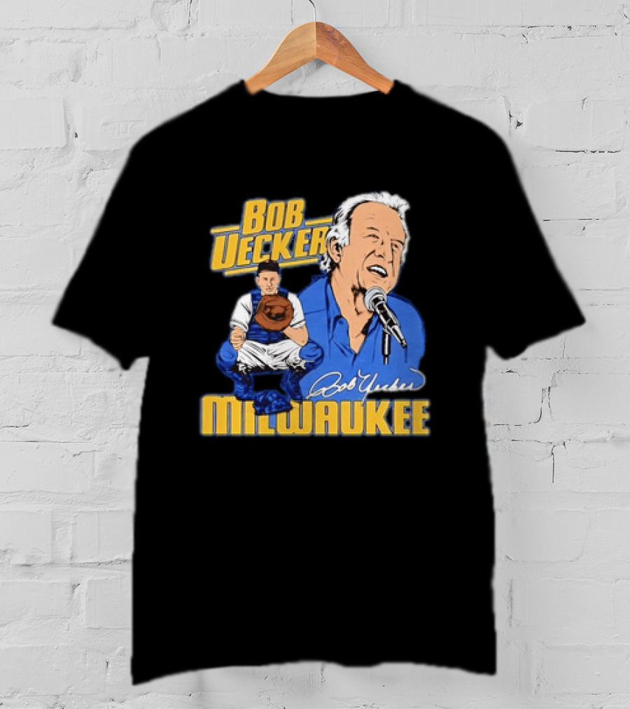Bob Uecker Milwaukee Catcher Microphone 2026 T-Shirt