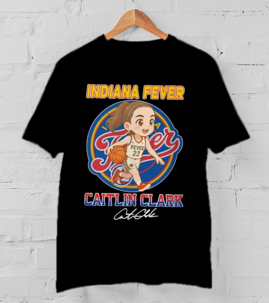 Indiana Fever Basketball Caitlin Clark Chibi Anime T-Shirt
