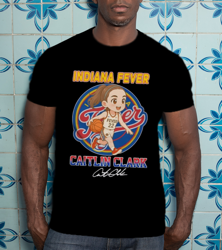 Indiana Fever Basketball Caitlin Clark Chibi Anime T-Shirt