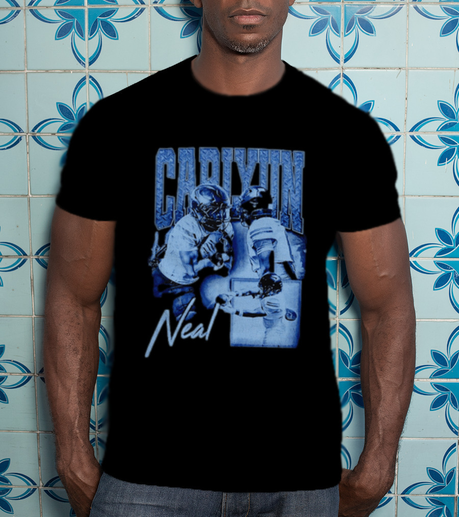 Carlyun Neal Alabama Crimson Tide Football Player Action Collage T-Shirt
