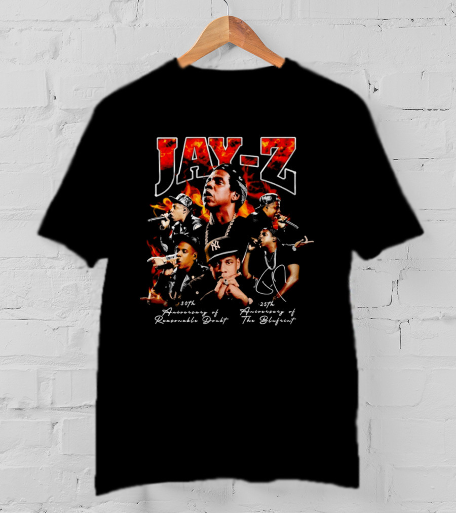 Jay Z Anniversary Reasonable Doubt The Blueprint 1996 2026 T-Shirt