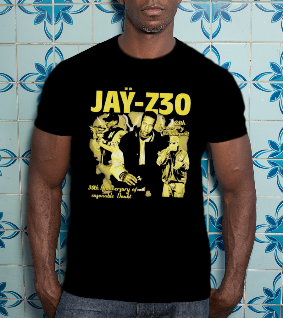 Jay Z30 Celebrating 25th Anniversary The Blueprint 30th Anniversary Reasonable Doubt T-Shirt