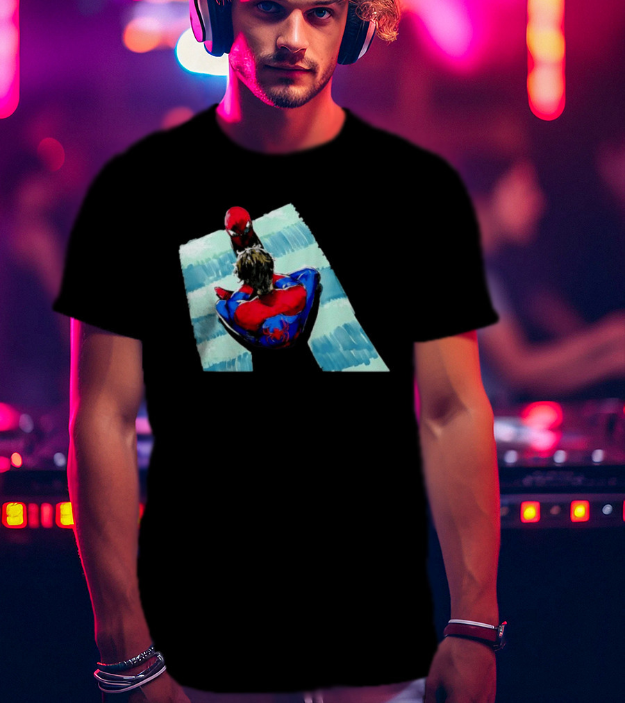 Spider Man Peter Parker Marvel Cinematic Universe Dual Perspective T-Shirt