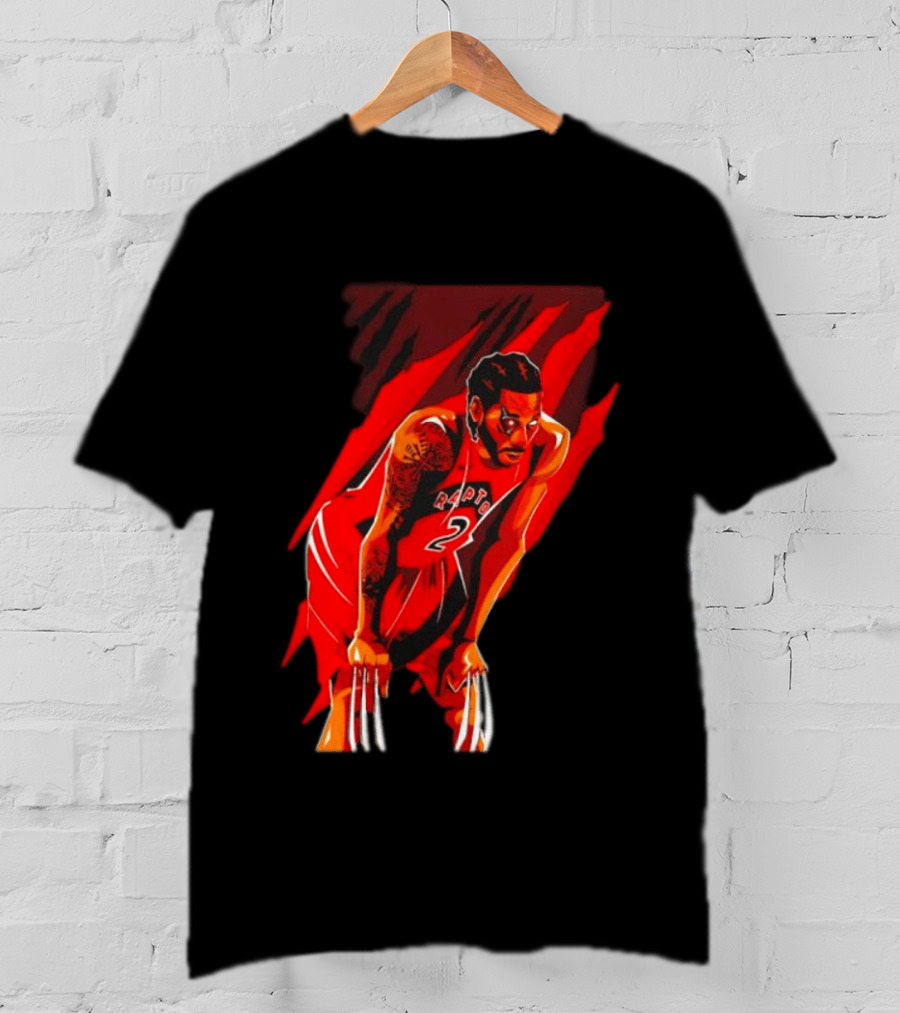 Kawhi Leonard Wolverine Claws Toronto Raptors 2 Jersey Return T-Shirt