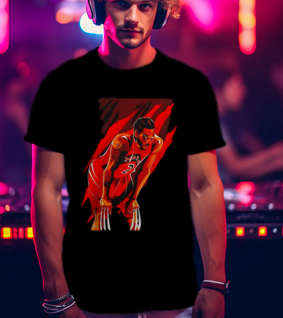 Kawhi Leonard Wolverine Claws Toronto Raptors 2 Jersey Return T-Shirt