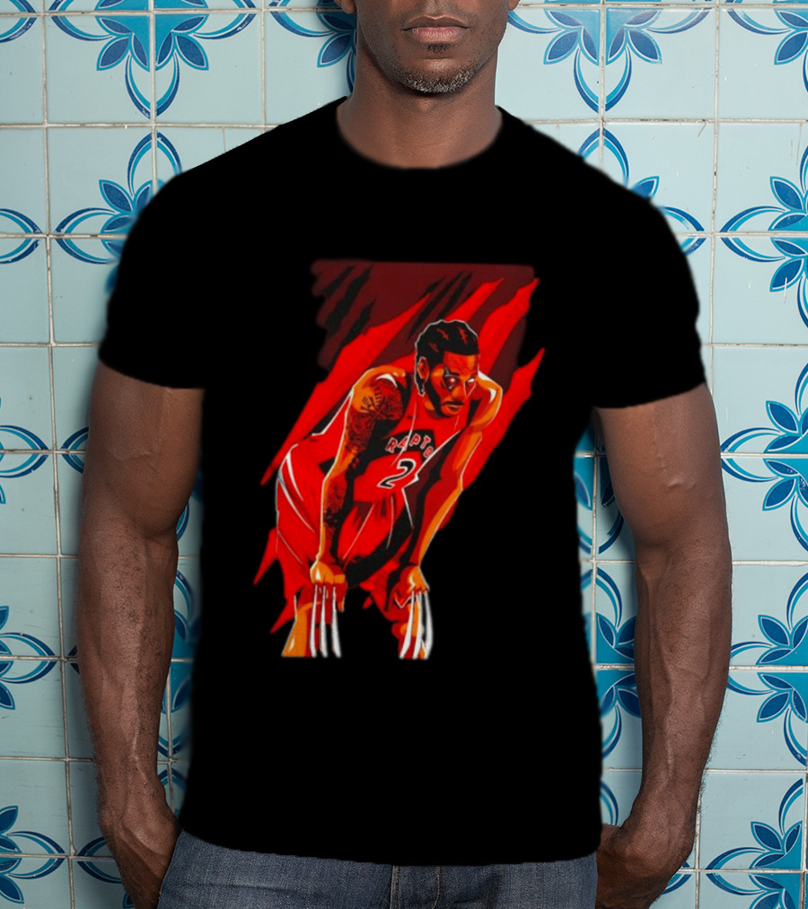 Kawhi Leonard Wolverine Claws Toronto Raptors 2 Jersey Return T-Shirt