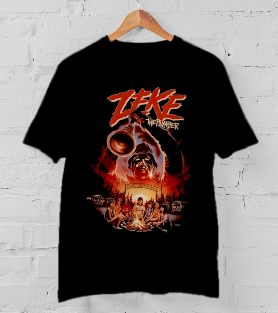 Zeke The Plumber Camp Anawanna Salute Your Shorts Horror Movie Mashup T-Shirt