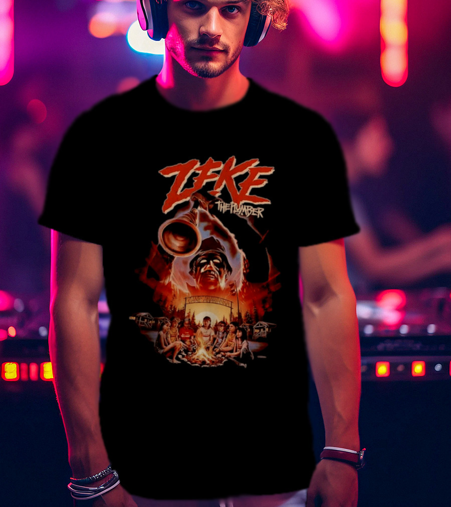 Zeke The Plumber Camp Anawanna Salute Your Shorts Horror Movie Mashup T-Shirt