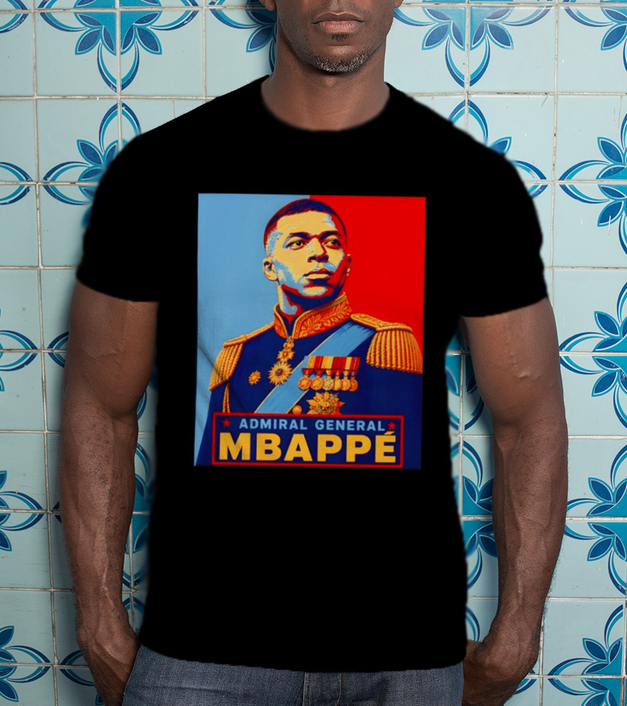 Admiral General Mbappe Propaganda Football T-Shirt