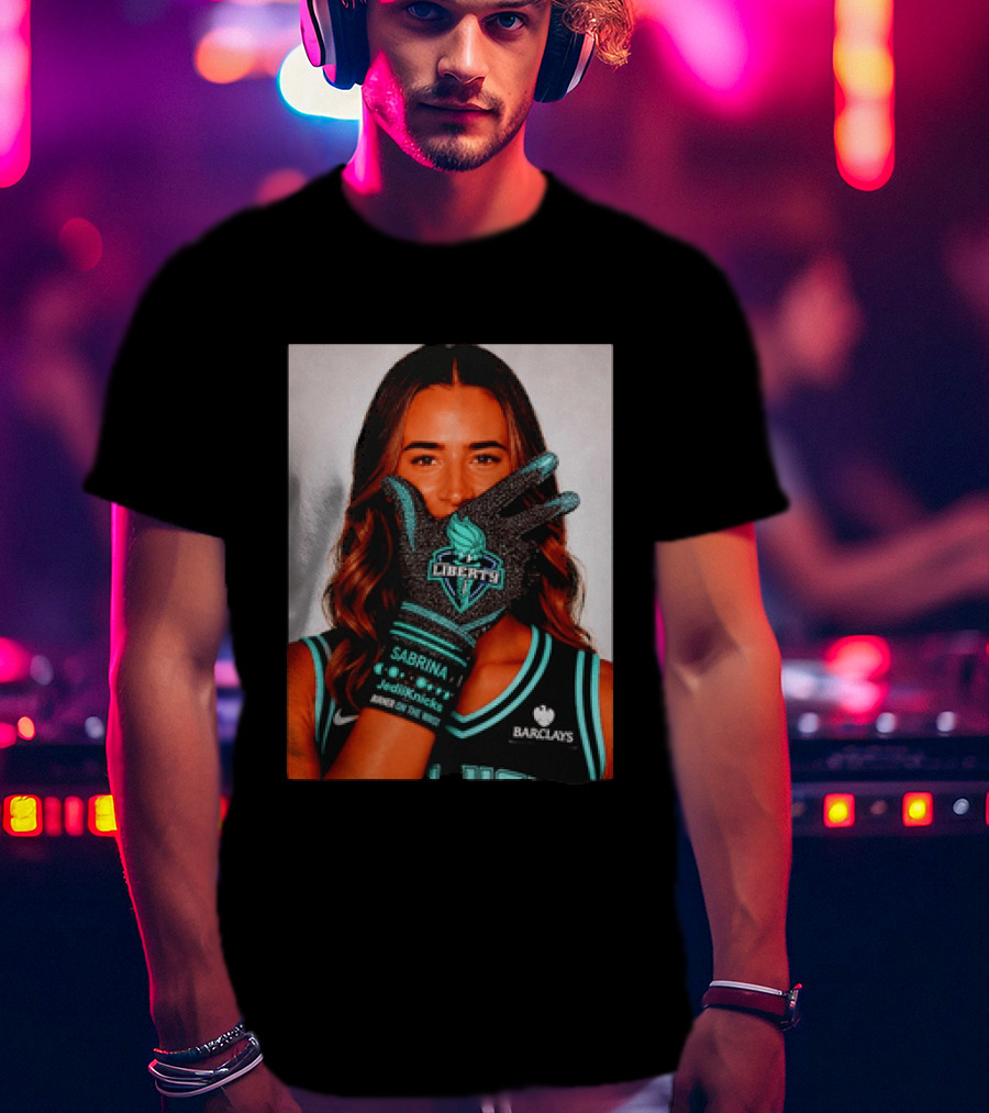 Sabrina Ionescu New York Liberty Barclays Burner Like Brunson IceMan T-Shirt