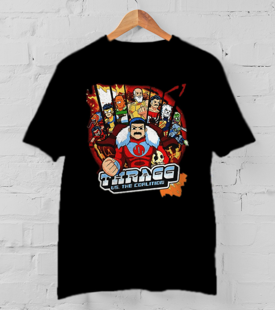 Thragg Vs The Coalition Invincible Scott Pilgrim Characters T-Shirt