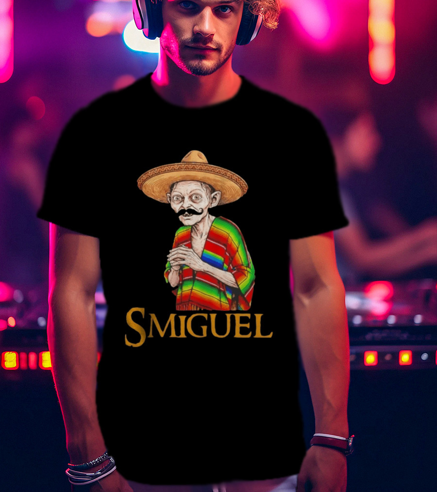 Smiguel Gollum Sombrero Rainbow Poncho T-Shirt