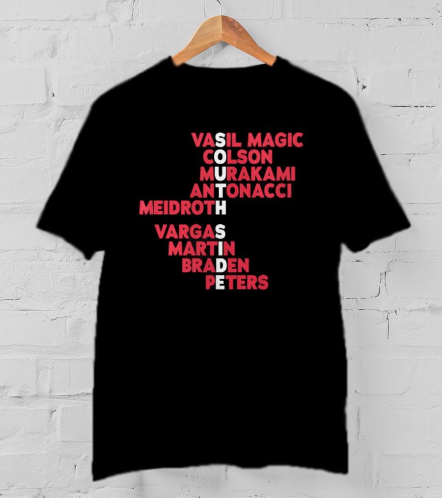 South Side 2026 Baseball Roster Vasil Magic Colson Murakami Antonacci Reidroth Vargas Martin Braden Peters T-Shirt