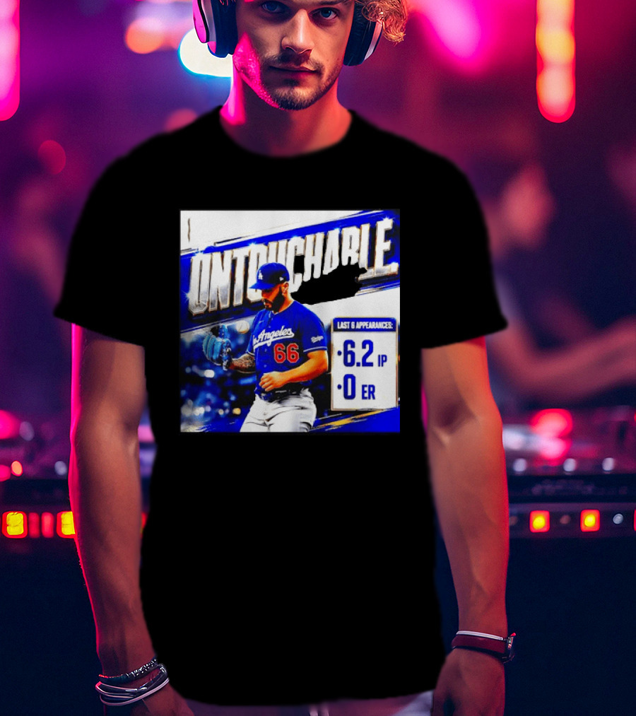Los Angeles 66 Untouchable Last 6 Appearances 6.2IP 0ER T-Shirt