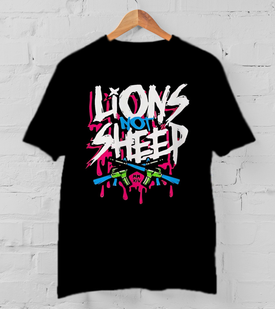 Lions Not Sheep MM XIV AR 15 Rifles T-Shirt