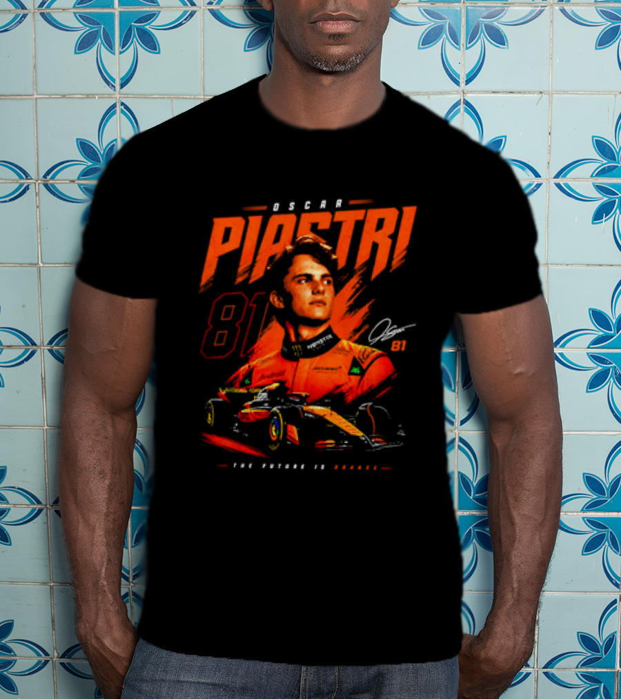 Oscar Piastri 81 McLaren Formula 1 The Future Is Orange T-Shirt