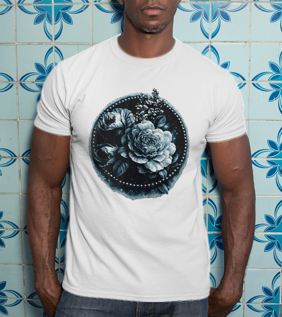 Cape Fear Nevaeh Valentine Floral Muscle Peonies T-Shirt