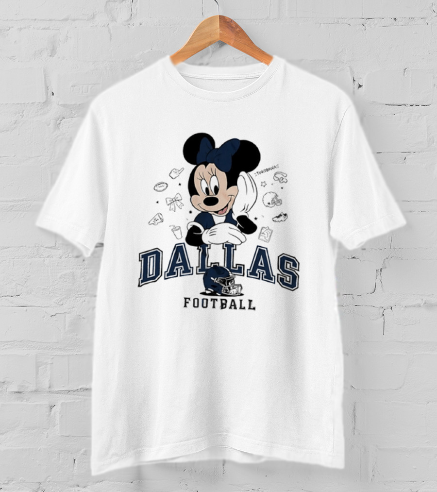Dallas Cowboys Minnie Mouse Football Collaboration T-Shirt