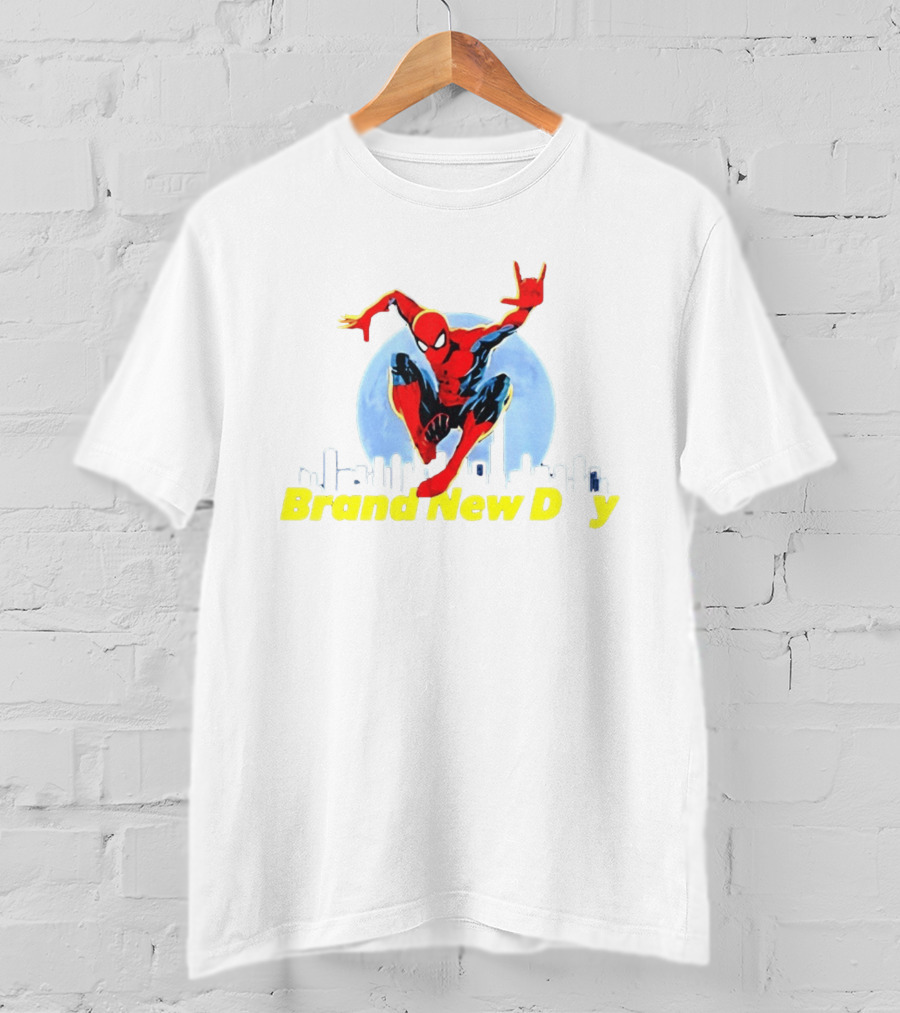 Spider Man Brand New Day Marvel Comics Skyline Swing Action T-Shirt
