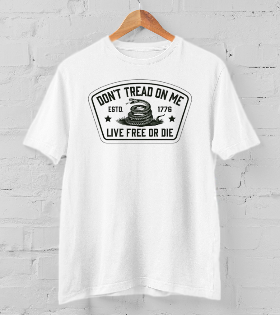 Don't Tread On Me Live Free Or Die Snake Estd. 1778 T-Shirt