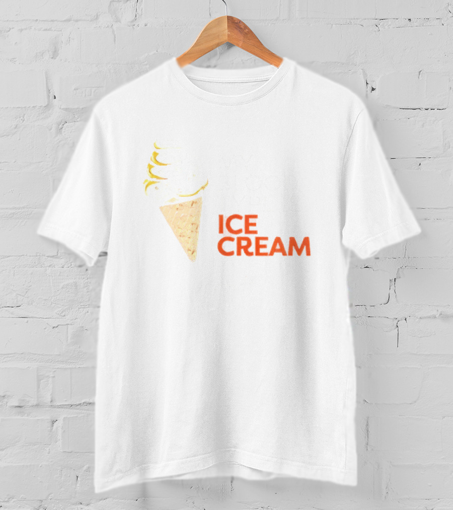 My Blood Type Is Ice Cream Vitalant Fun Cone T-Shirt