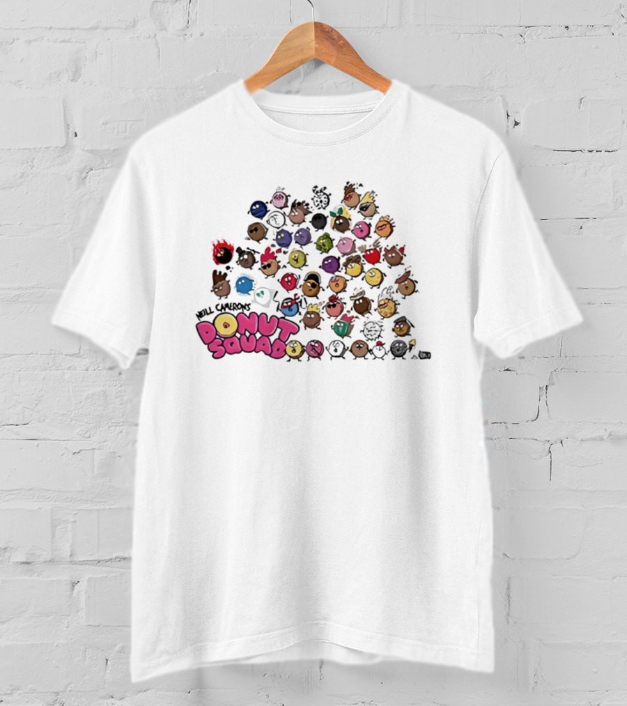 Mel Chenas Donut Squad Cute And Colorful Animated Characters T-Shirt